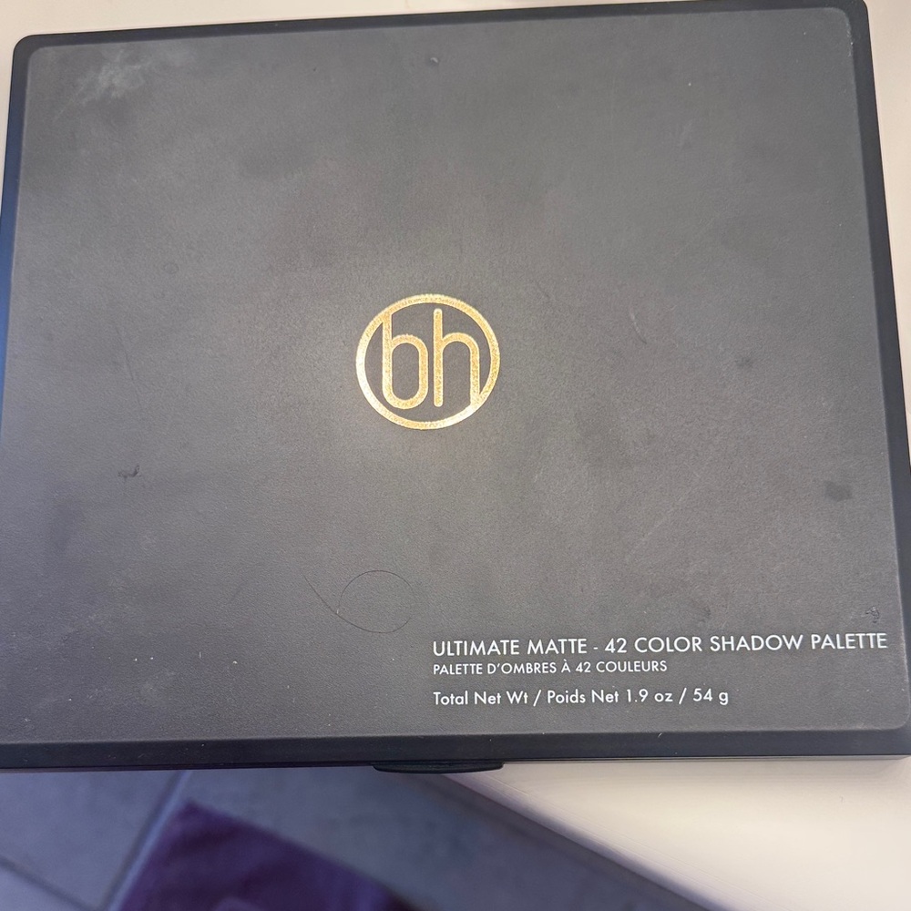 BH Cosmetics Ultimate Matte 42-Color Eyeshadow Palette - Black with Gold Logo